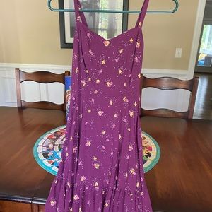 Purple floral dress